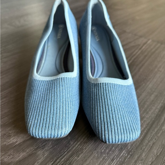 Vivaia Melody 2.0 Square Toe Chunky Heel Denim Blue - Picture 4 of 11